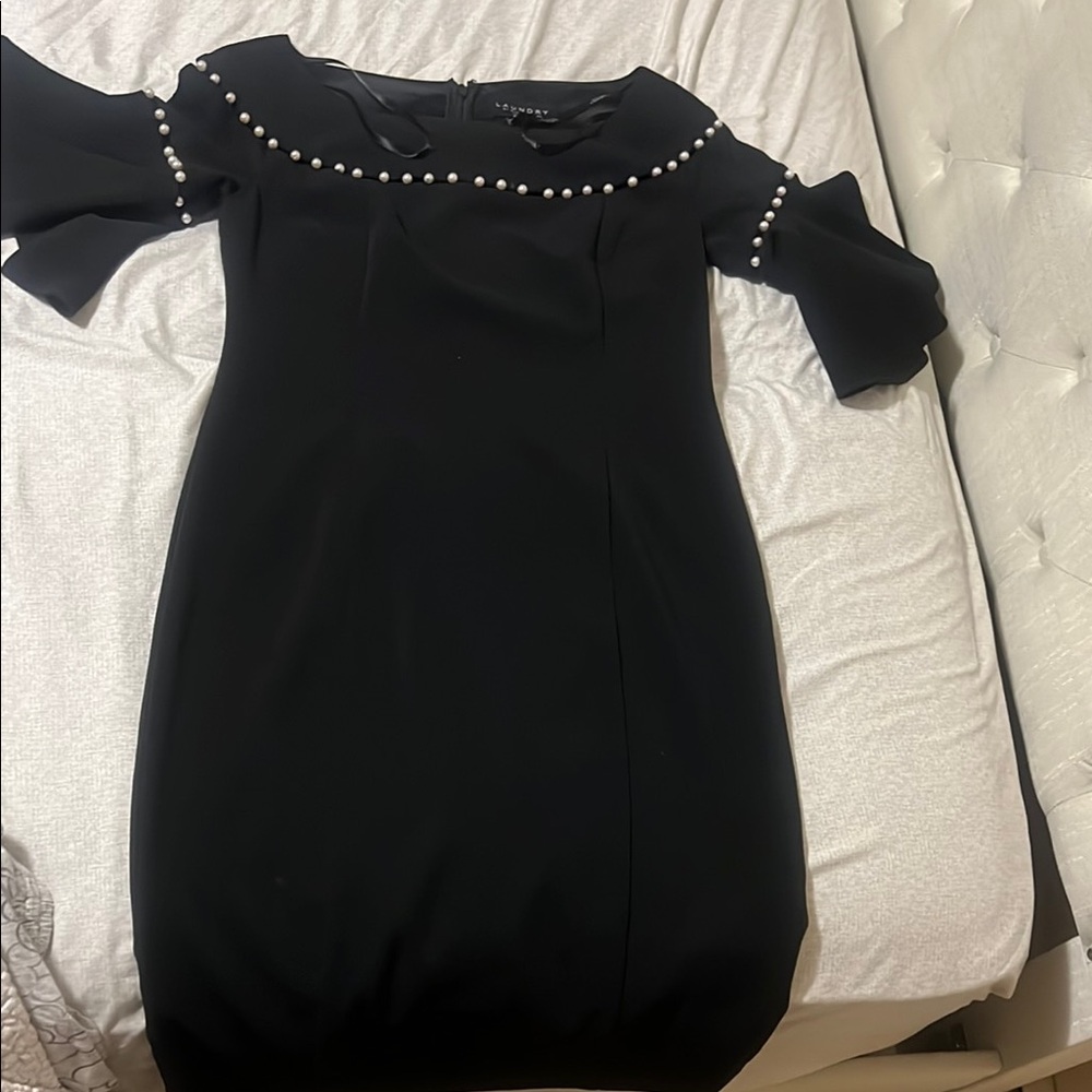 Laundry by Shelli Segal Pearl Black Dress